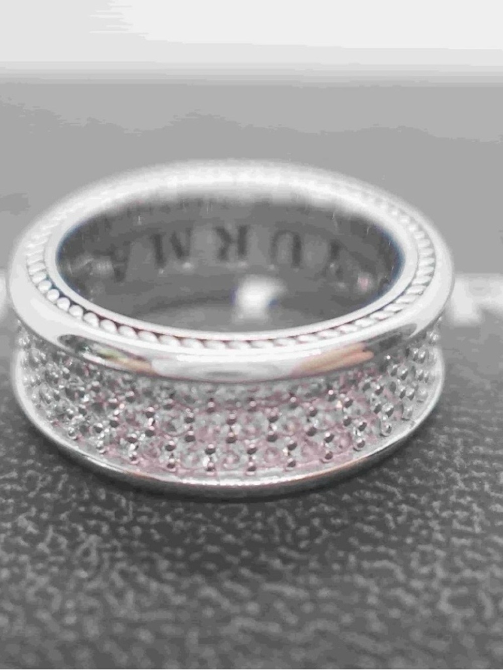 David Yurman Sterling Silver Pave Ring Size 7
